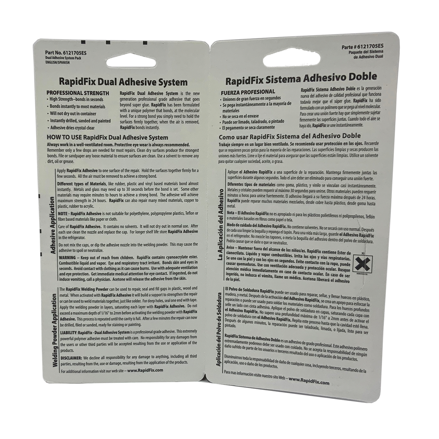 RAPIDFIX AUTOMOTIVE DUAL ADHESIVE SYSTEM